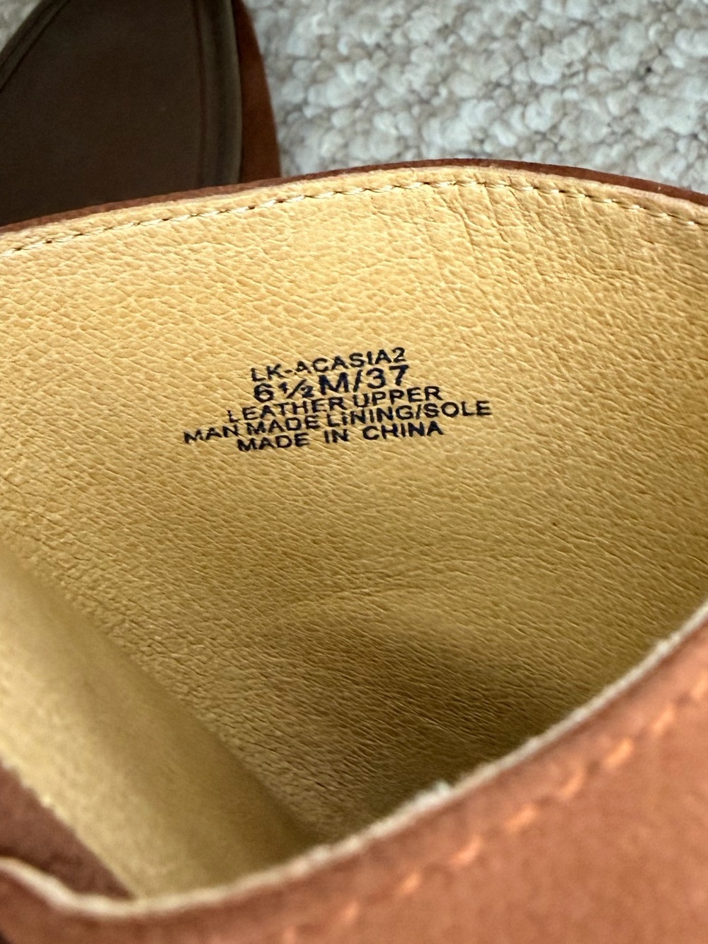 Lucky Brand Acasia Brown Suede Square Toe Flat Mule Slides 6.5 - Picture 4 of 5
